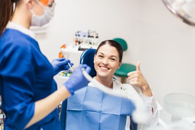 woman at dental appointment